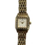 Accurist - A 9ct gold and diamond set wristwatch,
