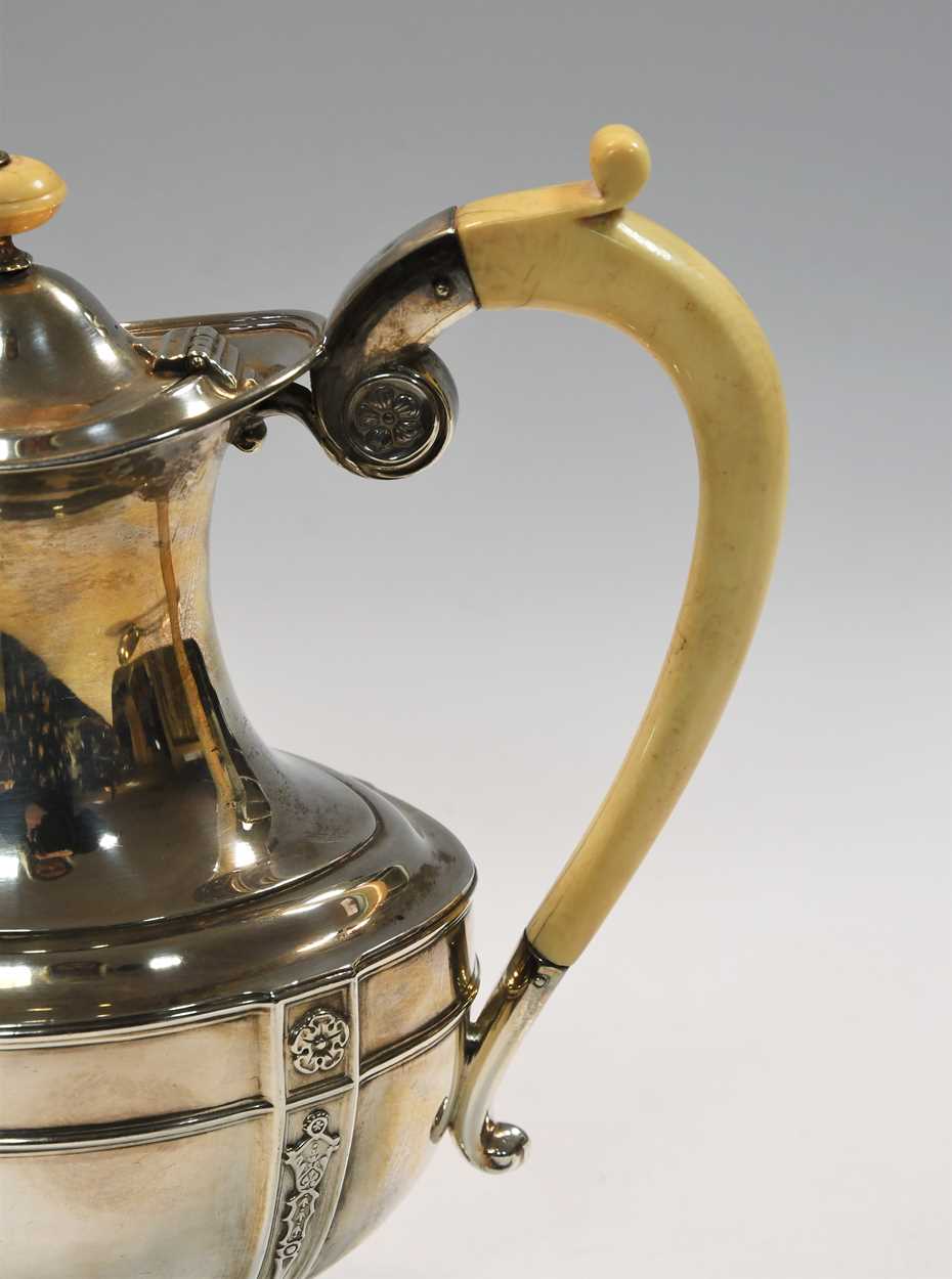 An Edward VII silver coffee pot, - Image 4 of 8
