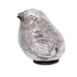 An early 20th century silver novelty salt shaker, mark of Sampson Mordan,