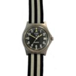 Cabot Watch Company - A steel 'G10/Navigator' prototype military wristwatch,