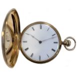 Unsigned - A Swiss hunter pocket watch, the case marked 'Patek Philippe & Co',