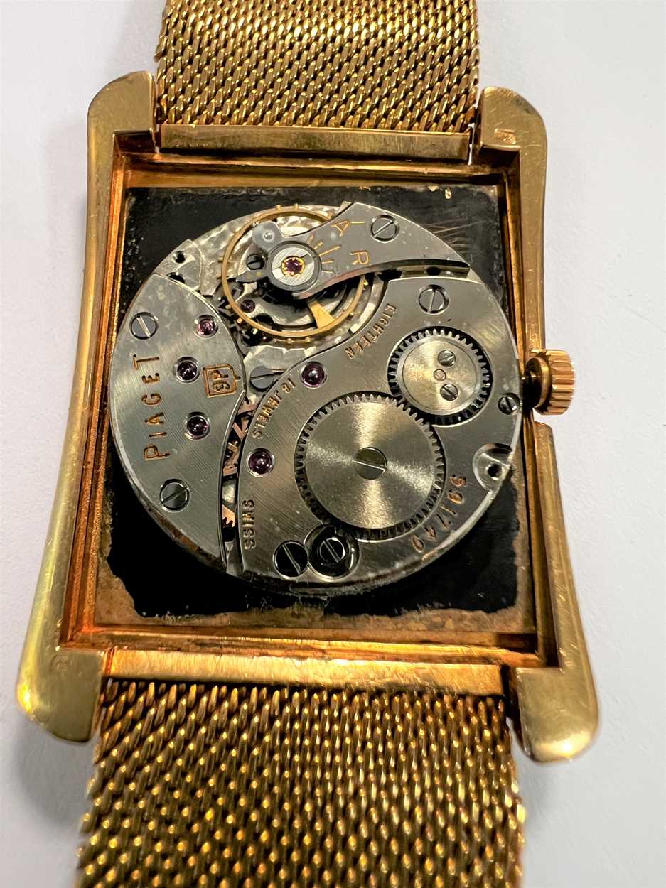 Piaget - An 18ct gold wristwatch, - Image 9 of 11