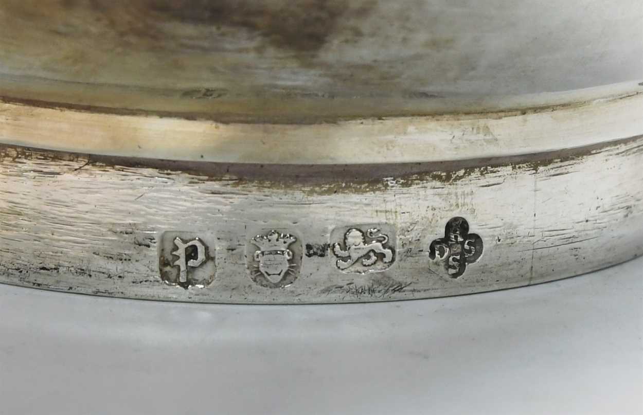 A George III 18th century silver hot water urn and cover, - Image 10 of 11