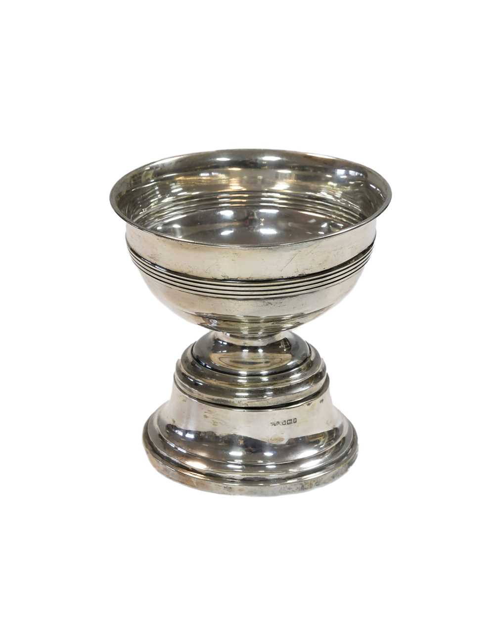An Edward VII silver presentation bowl with detachable stand,