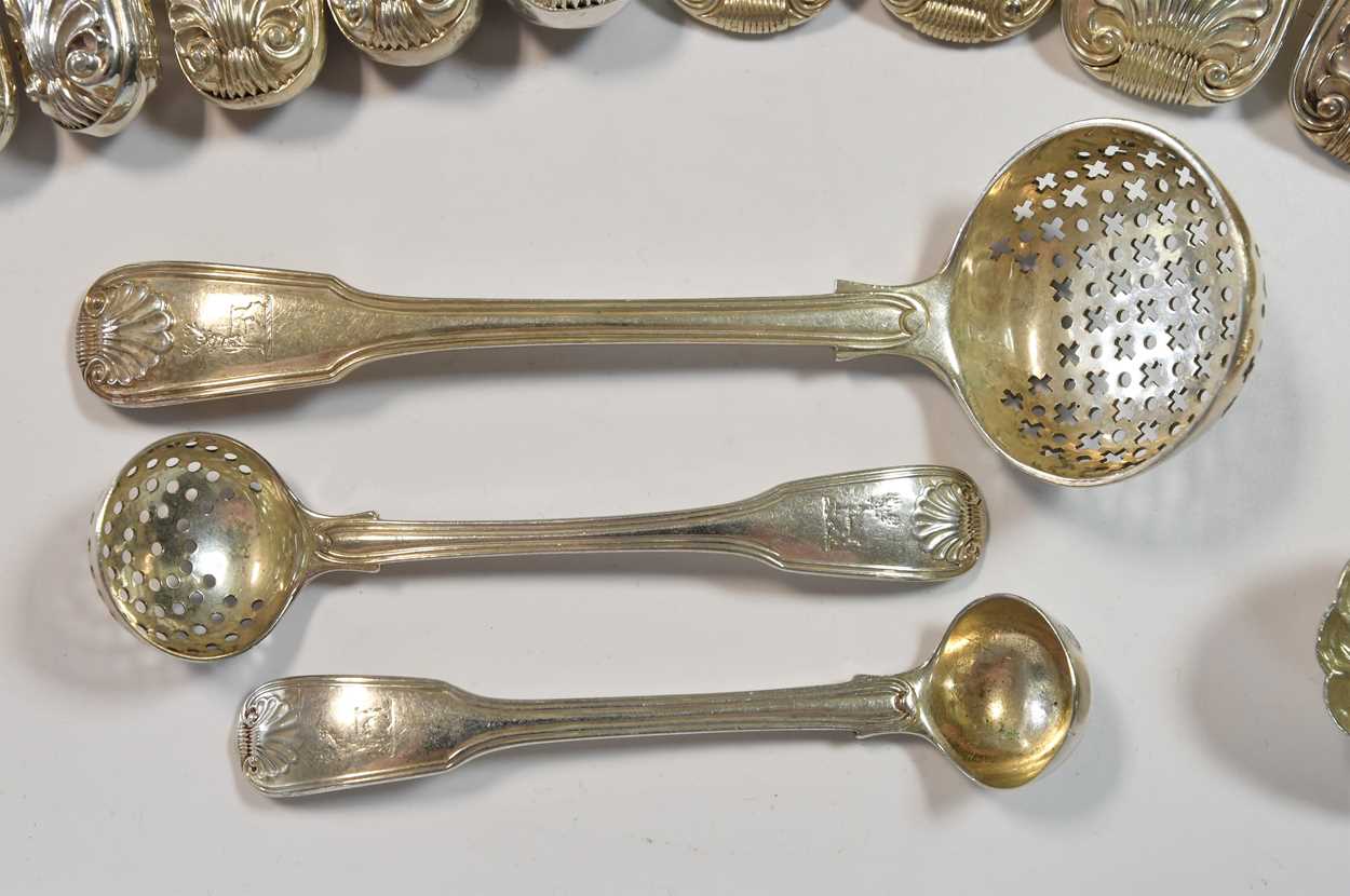 A 64-piece set of George IV silver flatware with 89 additions, - Image 3 of 27