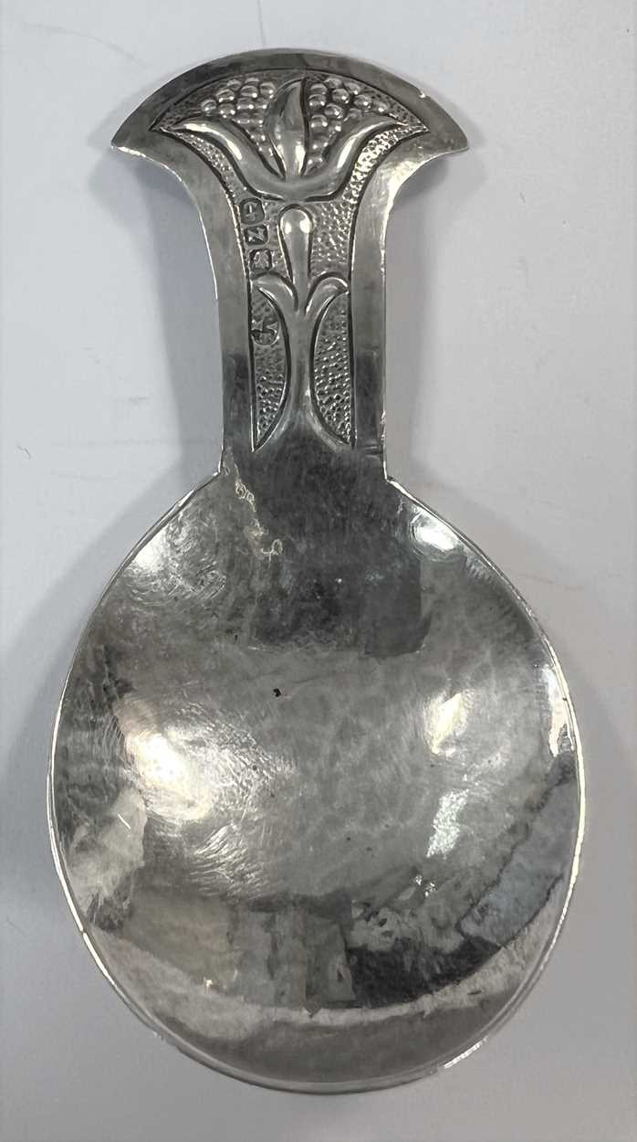 A collection of six silver 'Arts & Crafts' and later caddy spoons, - Image 2 of 19