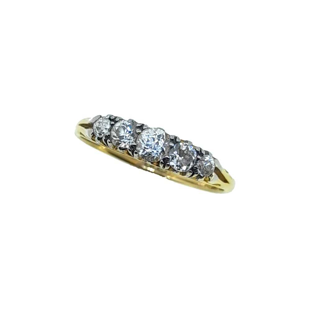 A five stone diamond ring,