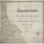 LEWIS (S & Co) A Map of England and Wales, Drawn by R. Creighton, Engraved by J. Dower, 4 large