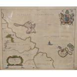 Joan Blaeu, Insula Sacra, vulgo Holy Island et Farne, a map of the Holy Island of Lindisfarne and