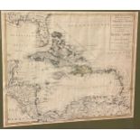 Johann Walch Tabula Geographica maximae partis Americae Mediae sive Indiae Occidentalis, [map of the