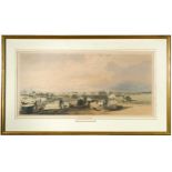 After William Prinsep (1794-1874) View of Calcutta, coloured lithograph by Dickinson & Co, London,