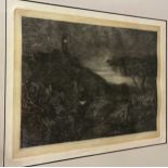 Samuel Palmer (1805-1881) The Lonely Tower, etching, a later impression by Iain Bain in 1972 from