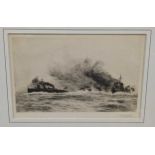 William Lionel Wyllie (1851-1931)A pair of shipping scenes with steamers and tugs, signed 'W L