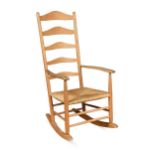 Neville Neal, an ash ladder back rocking chair,