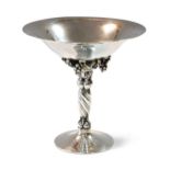 Georg Jensen (1866-1935), a Danish silver tazza, pattern no.263B,