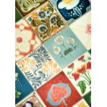 A collection of 39 Art Nouveau tiles,