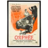 A 1950s film poster for Cocteau's Orphée,