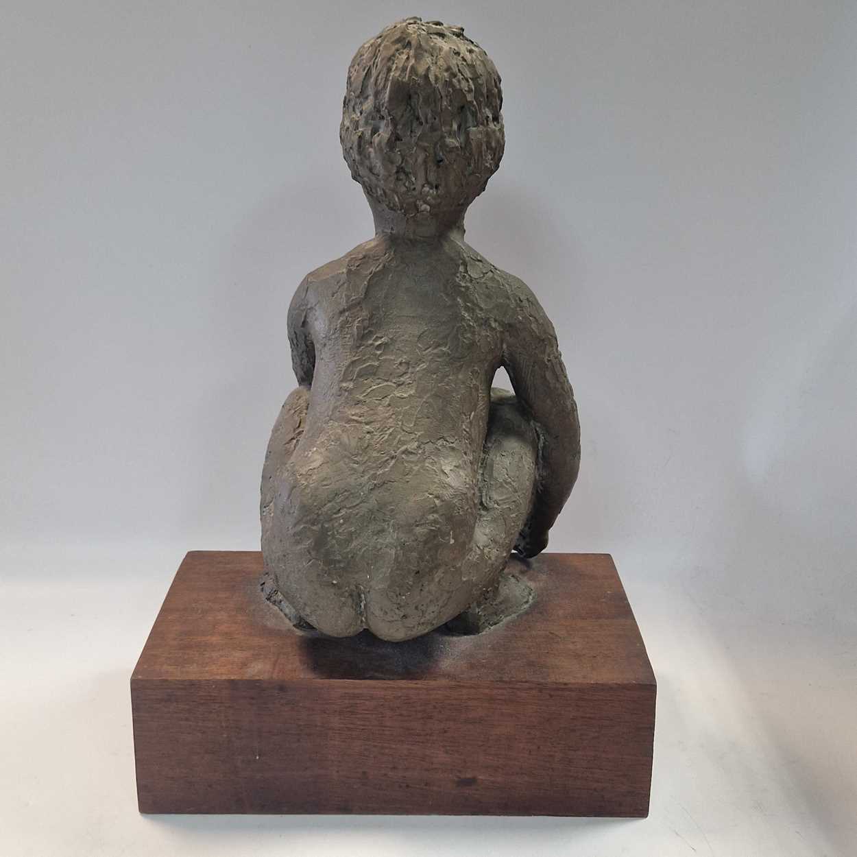 § Daphne Hardy Henrion (1917-2003), a bronzed plaster model of a squatting child, - Image 7 of 8