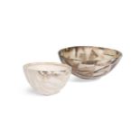 § Jane Perryman (born 1947), two small smoke fired bowls,