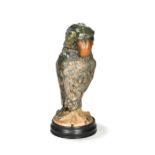 Robert Wallace Martin for the Martin Brothers, a stoneware bird jar and cover,