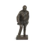 § Franta Belsky (1921-2000), a bronzed resin figure of Winston Churchill,