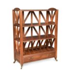 A late 19th century mahogany bookcase or whatnot,