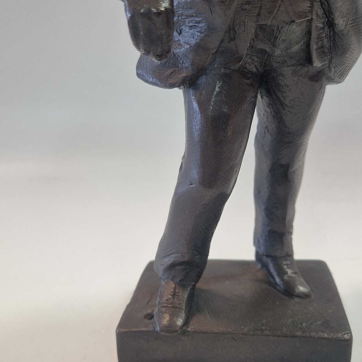 § Franta Belsky (1921-2000), a bronzed resin figure of Winston Churchill, - Image 5 of 8