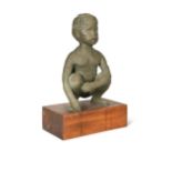 § Daphne Hardy Henrion (1917-2003), a bronzed plaster model of a squatting child,