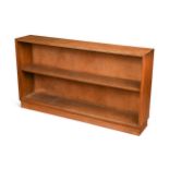 A Cotswold School oak low bookcase,