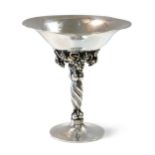 Georg Jensen (1866-1935), a Danish silver tazza, pattern no. 263B,