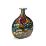 Norman Stuart Clarke, a Chartres pattern studio glass vase, 1982,
