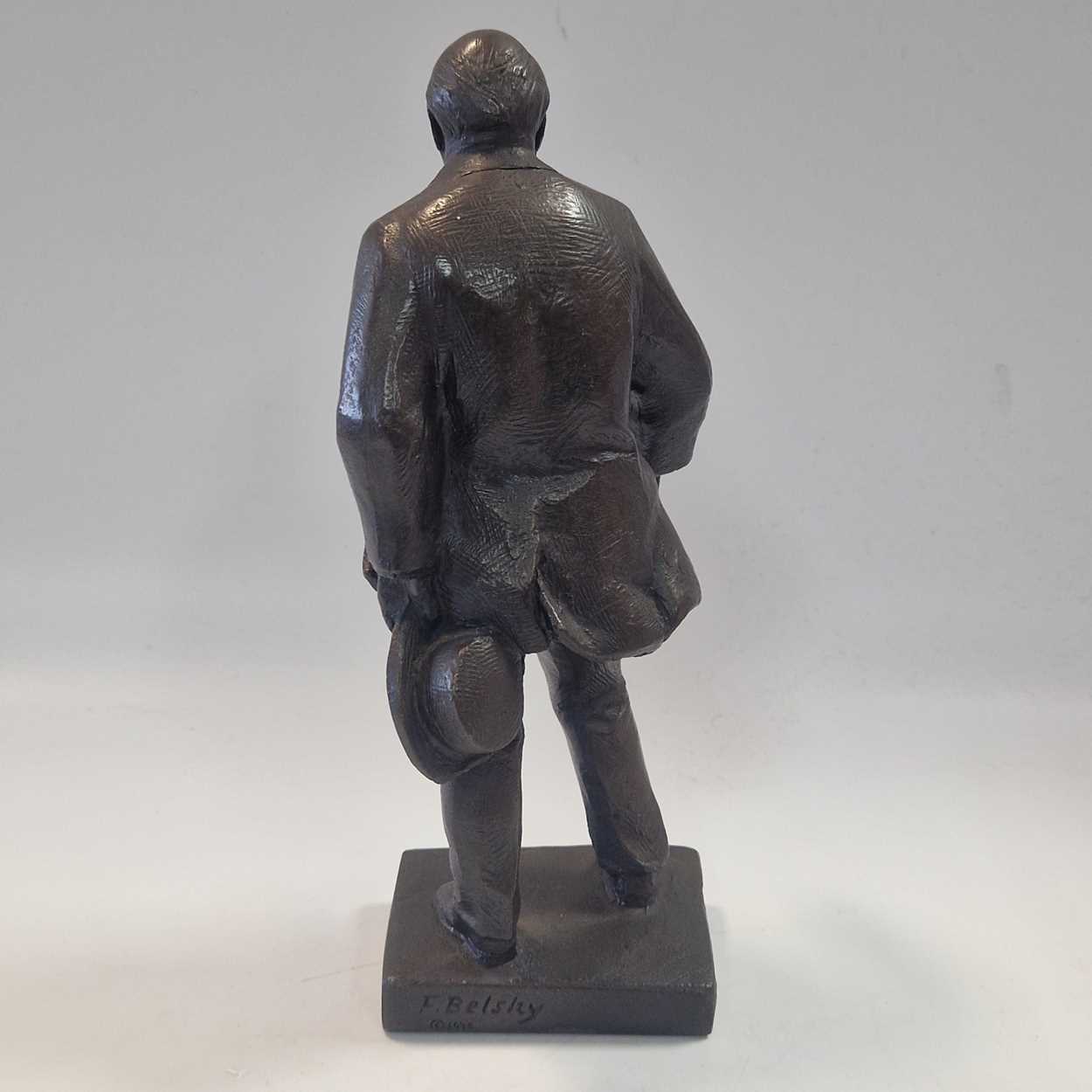 § Franta Belsky (1921-2000), a bronzed resin figure of Winston Churchill, - Image 8 of 8