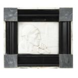 Augustin Bisiaux, a Belgian Art Deco marble relief plaque,