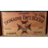 Chateau du Domaine de l'Eglise, Pomerol 1998,