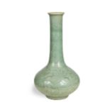 A Longquan celadon bottle vase, Ming Dynasty (1368-1644),