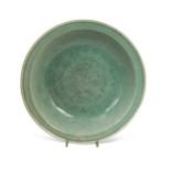 A Chinese Longquan celadon dish, Ming Dynasty (1368-1644),