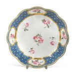 A Chelsea-Derby dish from the Duke of Northumberland service, circa 1775,