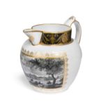 An English porcelain jug, circa 1810,