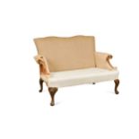 A George II style two-seater sofa,