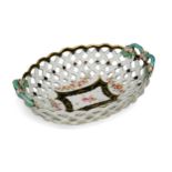 A Chelsea-Derby two-handled basket, circa 1770,