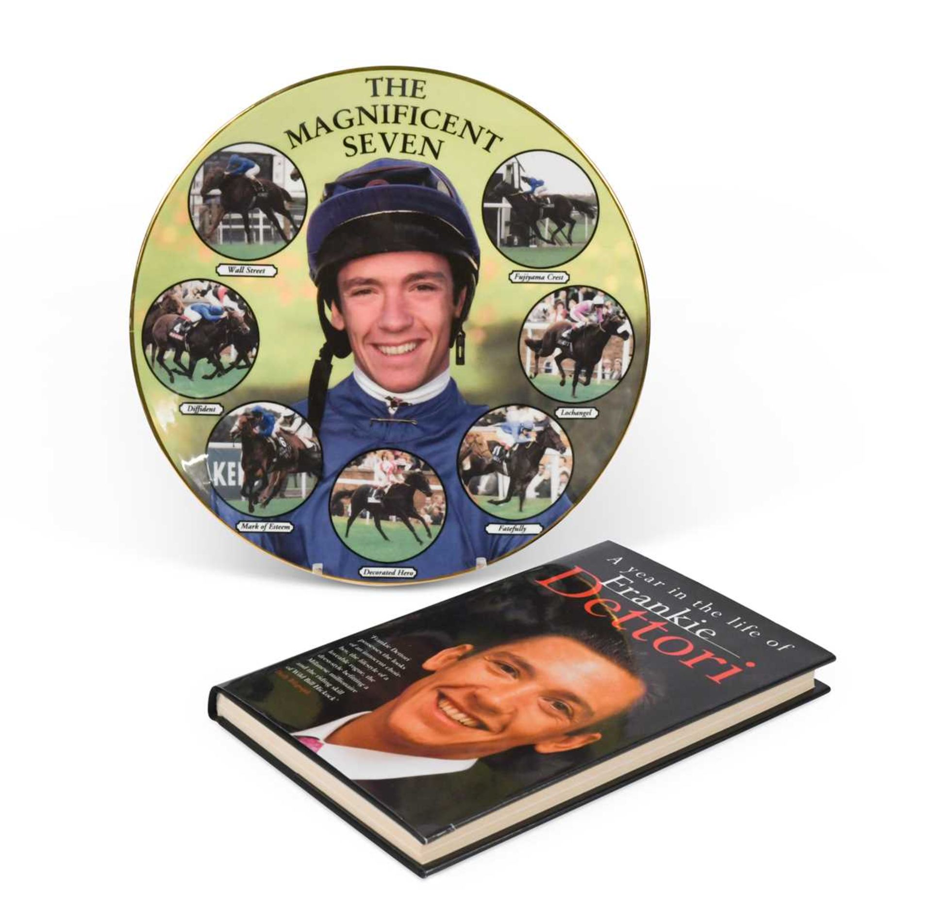 A Frankie Dettori signed hardback book titled 'A Year in the Life of Frankie Dettori',