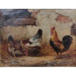 E. S. Englanda pair - chickens in a farmyardboth signed 22.5 x 29cm