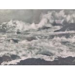 Two photographs of coastal scenes on zinceach 19.5 x 29.5cm