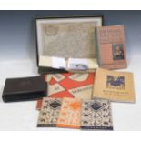 A box of 19th and 20th Century ephemera including letters, postcards, and an autograph album dated