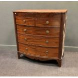 A Scottish mahogany chest of drawers 117 x 110 x 57cm