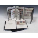 A collection of mint and unused stamps within Harrington & Byrne presentation packs, comprising King