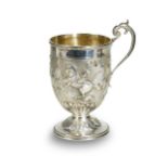 A Victorian silver wine cup,