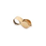 An 18ct gold diamond set jeweller's loupe,