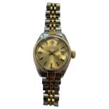 Rolex - A 2-tone 'Oyster Perpetual Datejust 25' wristwatch,