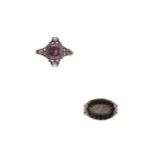 Two 19th century rings,